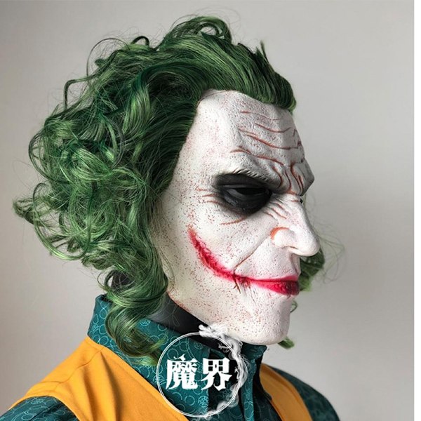 Joker Cosplay Mask Halloween Kostymer Prop Skräck Clown The Dark Knight Mask