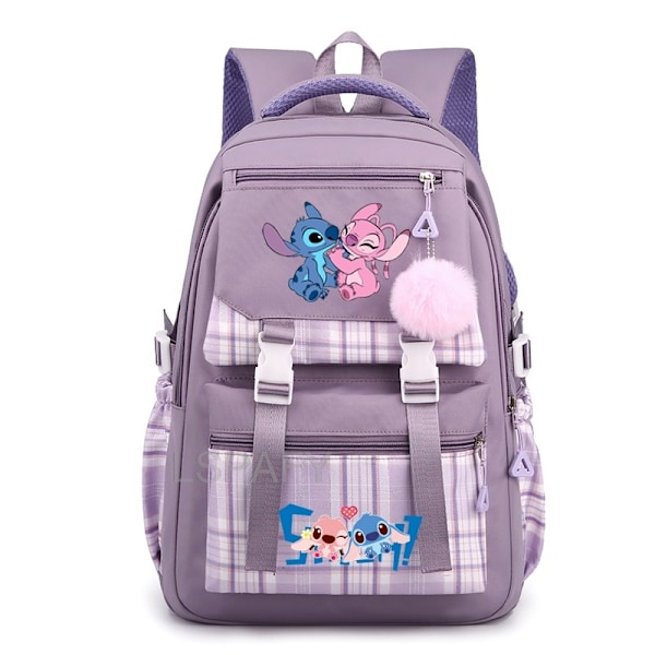 Ny Lilo og Stitch Skolesekk Student Ryggsekk V #07