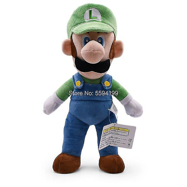 24stilar Broser Jr Kubah Koopa Dragon Bowser Waluigi Wario Lemmy Morton Roy Bully Wendy Iggy Ludwig Larry Plyschleksaker 41CM Luigi