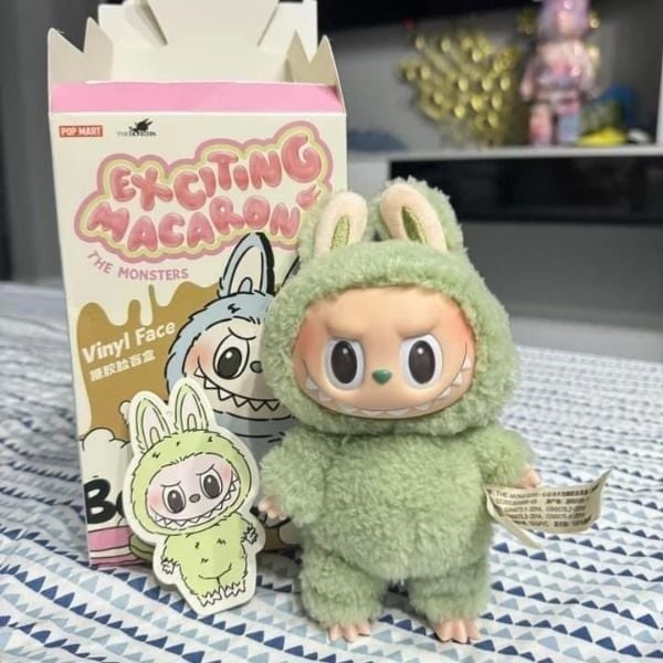 1 stk 1.0 Labubu Monsters Spændende Macaron Plysdukker Figur Legetøj Blind Box Farve Tilfældig_quu 1.0 1.0 1-pack