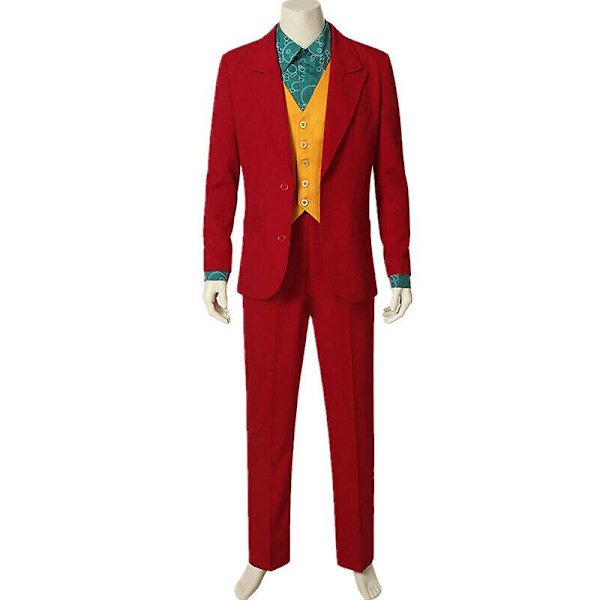 Elokuva Joker Joaquin Phoenix Arthur Fleck Cosplay-asu Halloween Elokuva Joker Cosplay-asu Miehille ja Lapsille Arthur Fleck Täysisetti Halloween F X 1 Set of Clothing XXL