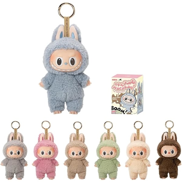 1 kpl POP MART LABUBU The Monsters Jännittäviä Macaron Pehmolelu Figuurilelut Blind Boxes (Väri Satunnainen) 1 1