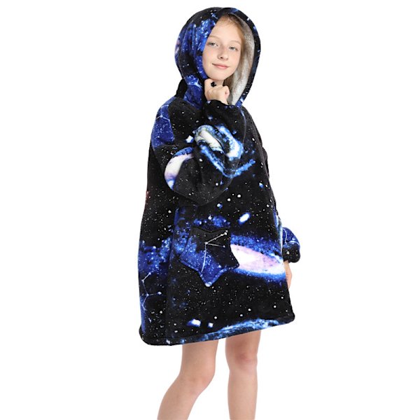 Kid Hoodie Filt Oversized Ultra Plush Fleece Filt Vinter 6