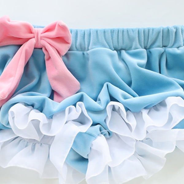 Lolita Sødt Natsæt Puffærmer Tube Top og Shorts Undertøjssæt Anime Cosplay til Katteører Pyjamas Fristelse Linge Z
