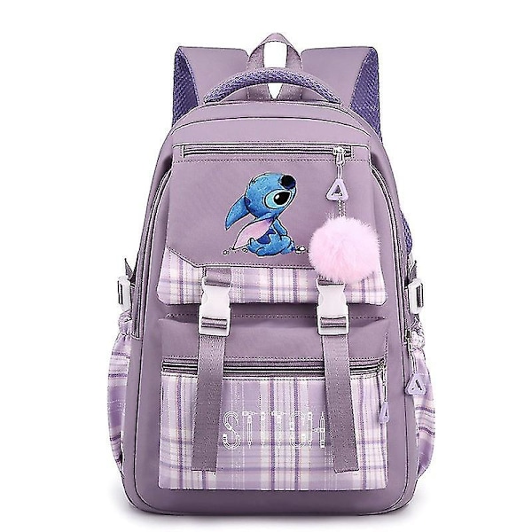 Ny Lilo og Stitch Skolesekk Student Ryggsekk V #09