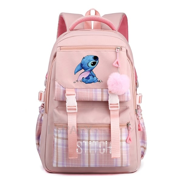 Ny Lilo og Stitch Skolesekk Student Ryggsekk V #04