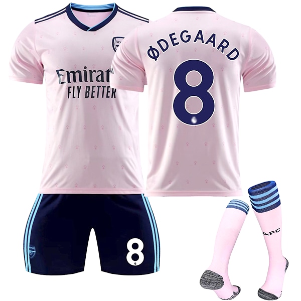 22/23 Ny sesong Borte(2) Arsenal F.C. ØDEGAARD Nr 8 Barn Jersey-pakke Barn-22