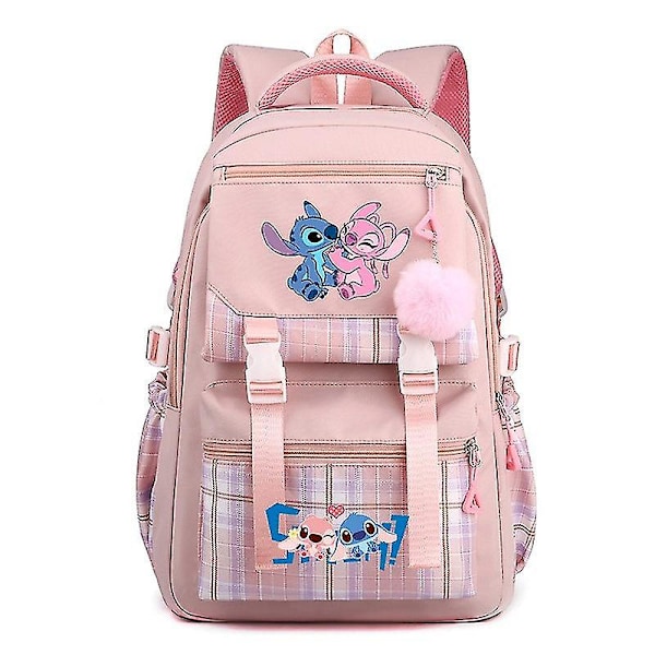 Ny Lilo og Stitch Skolesekk Student Ryggsekk V #09