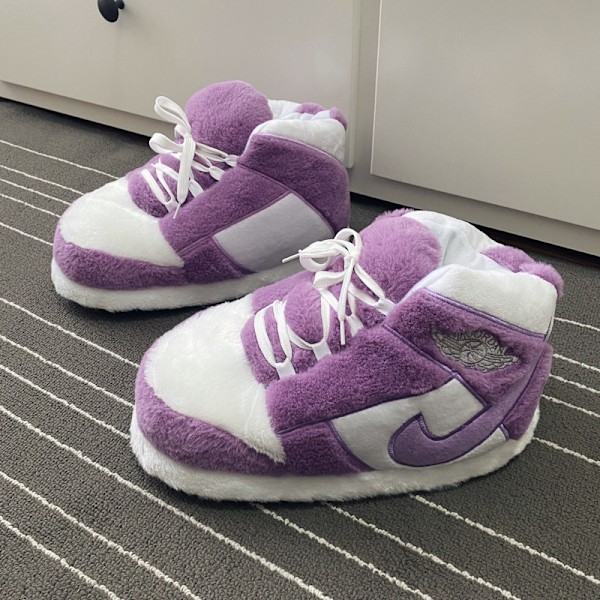 Aj Cotton Tofflor, vinter inomhus utomhus tofflor Lila Z Lila Inredning (36-44)