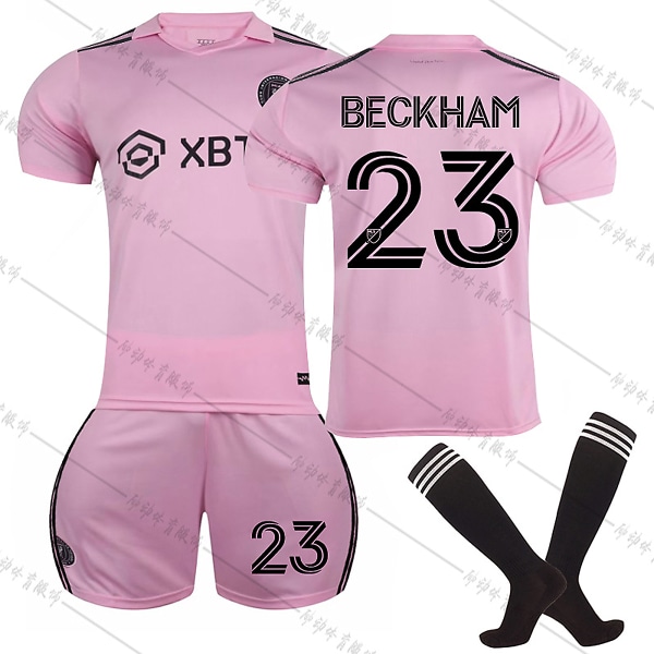 22/23 Ny säsong Hem Miami FC BECKHAM Nr 23 Barn Jersey-paket Barn-18