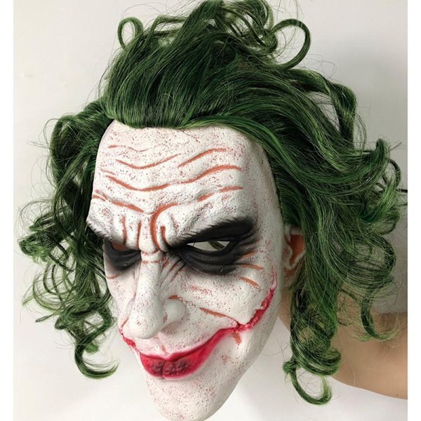 Joker Cosplay Mask Halloween Kostymer Prop Skräck Clown The Dark Knight Mask