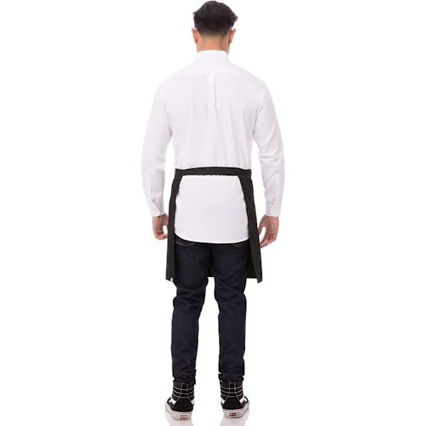 Unisex Halv Bistro Server Forklæde Black, 2 Pack