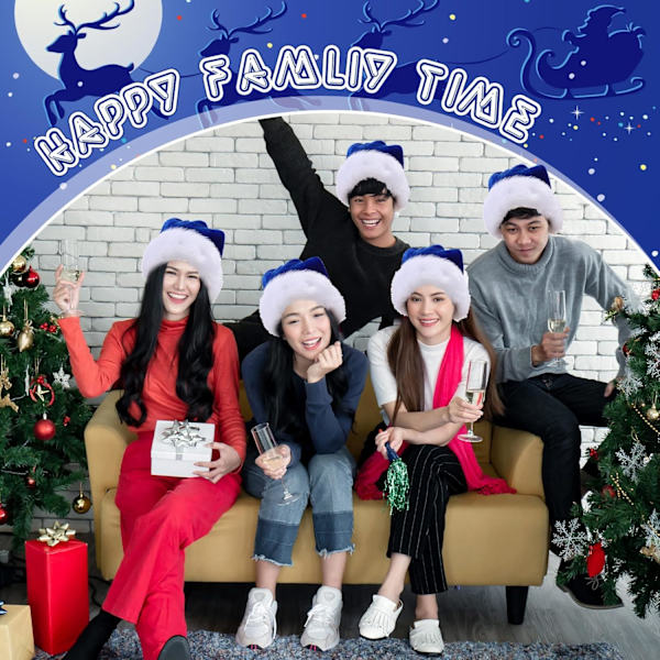 20 st Santahattar, Julhattar Bulk Plysch Unisex Julhattar för Vuxna Kvinnor & Män Festkostym (Blå) Blue