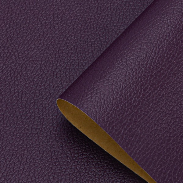 Premium Tjockt Självhäftande Läderlapp för Soffa, Bilinredning Reparation - 25*30cm, Perfekt för att Återställa Säten och Imitera Läder med Hög Kvalitet Dark Purple