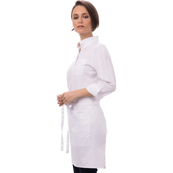 Unisex Halv Bistro Server Forklæde White