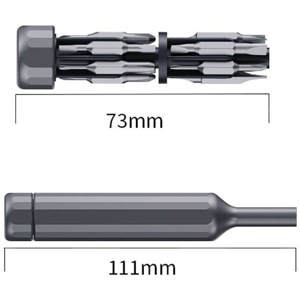 27 i 1 precisionsskruvmejsel, 27 S2 stål magnetiska bits, elektronikreparation