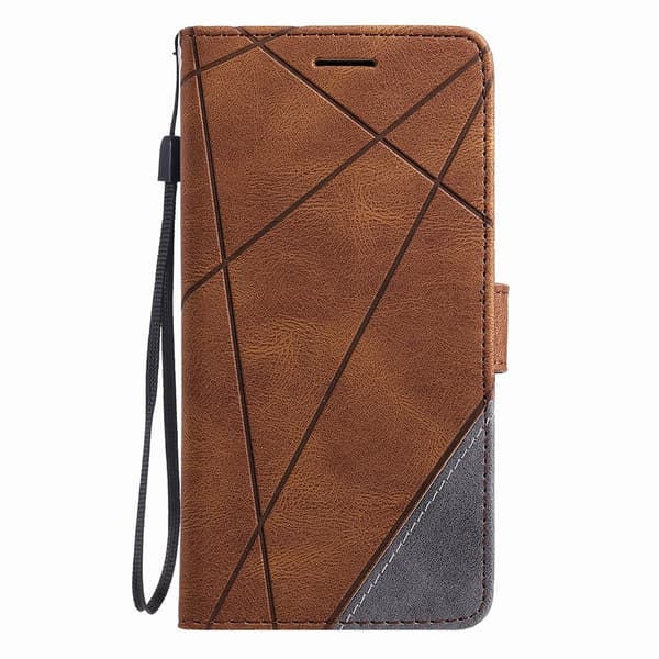 Brun; Äkta läder flipfodral för Samsung Galaxy S9, stöder 5G, plånboksdesign, sött utseende. brown S9