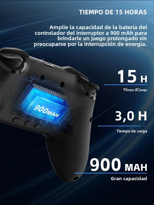S80 Pro Trådløs Controller, Kompatibel med Switch Style OLED, Genopladeligt Batteri, Programmerbar Turbo, RGB Lys