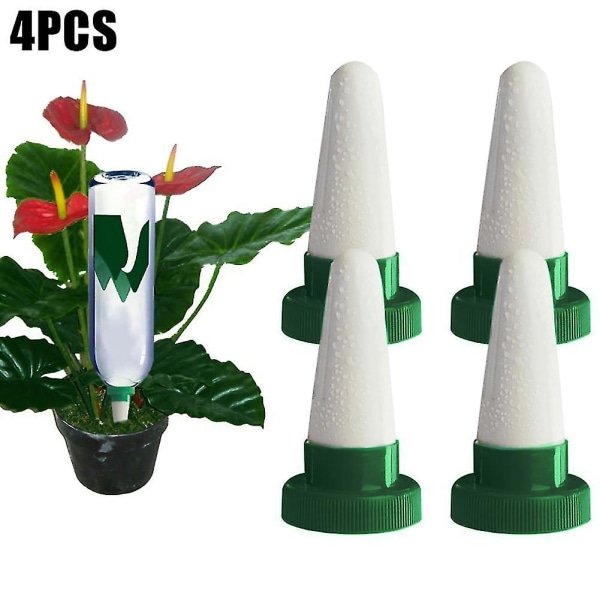 4 Pack Ceramic Automatic Watering Nails Automatic Plant Drip Irrigation Tools Water Bottle Soaker