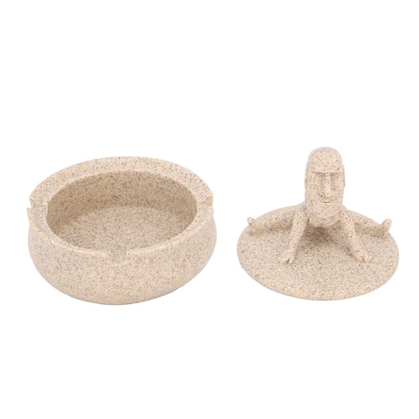 Påskharts Moai-statyer, unika hemdekorationer med lock.