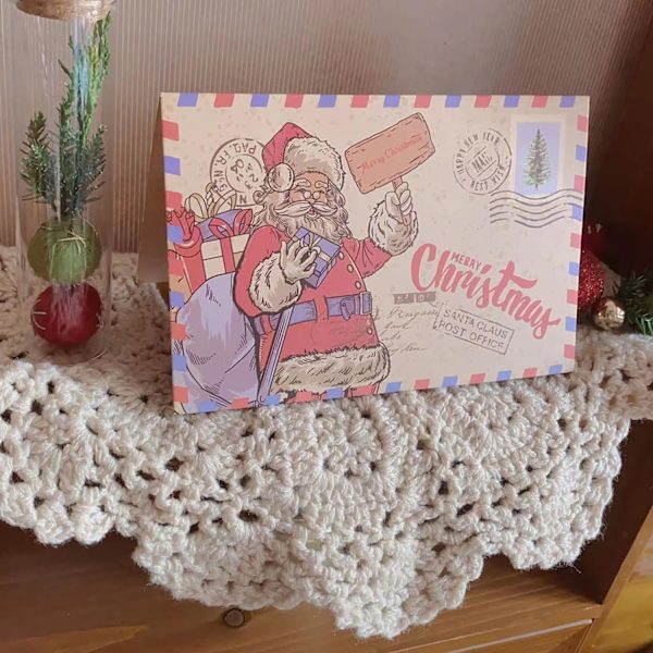 Julkort med kuvertset (15 st), kort julmotiv för de vackraste julkort i kraftpapperslook - God Jul
