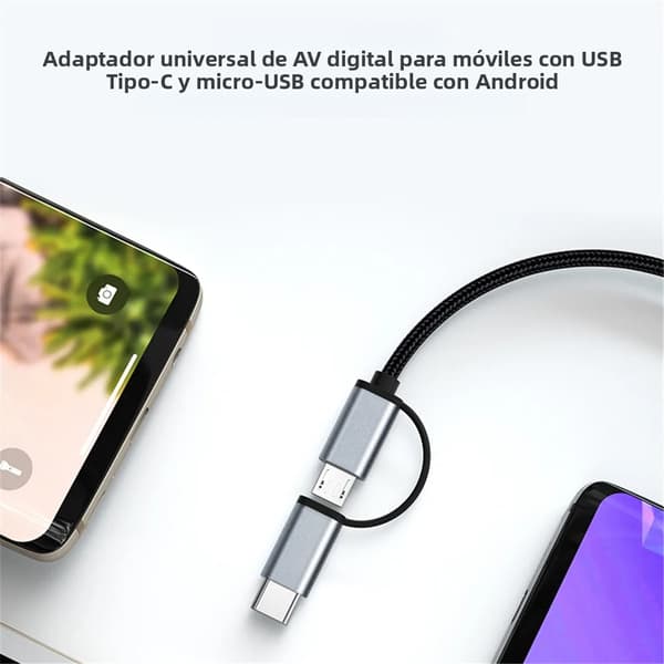 LD39 HD TV Streaming Stick, Micro USB/Type-C til HDMI-adapter, 1080P skærmspejling til Android-telefon/tablet