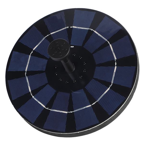 Udendørs solcelledrevet flydende springvandspumpe til dekoration af hjem og have 6V 2.5W