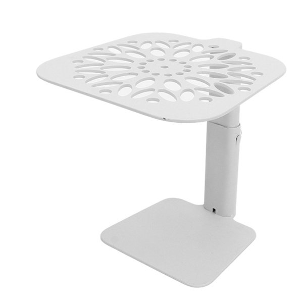 Kaffe vägning rack, justerbar höjd, vattentät kolstål skala stångskyddsställ, kaffemaskin, vitt runt hål white round hole