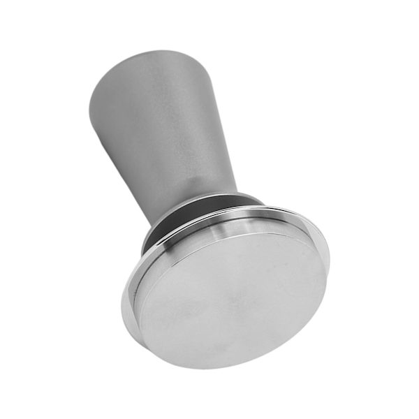 Rostfritt stål trycktamper Lättanvänd kaffemaskin tamper tillbehör för kaffe Grå 51mm Gray 51mm