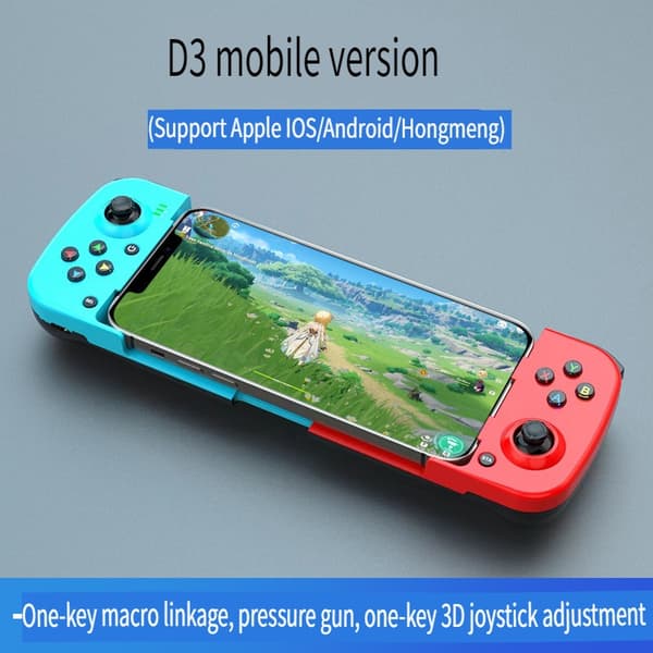 Grøn D3 Mobiltelefon, Bluetooth Trådløs Gamepad, Mobilspil Support, V3 Direkte Forbindelse til Android, iOS MFI Controller