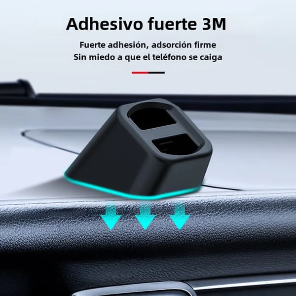 Universal trådløs biltelefonholder med opladningsbase klipholder til luftventil instrumentbræt skrivebordsversion B B