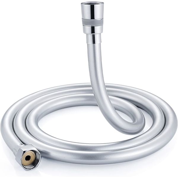 Bruseslange PVC Bruseslange 1,5 m, 360° Anti-Twist og Anti-Kink Bruseslange med Messingforbindelse, Univ