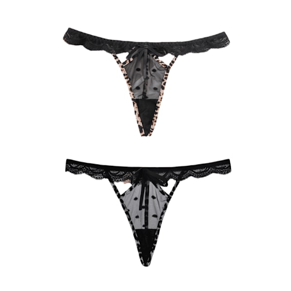 Två stycken sexiga och bekväma semi-transparenta stringtrosor, låg midja, inga synliga märken när de bärs. M
