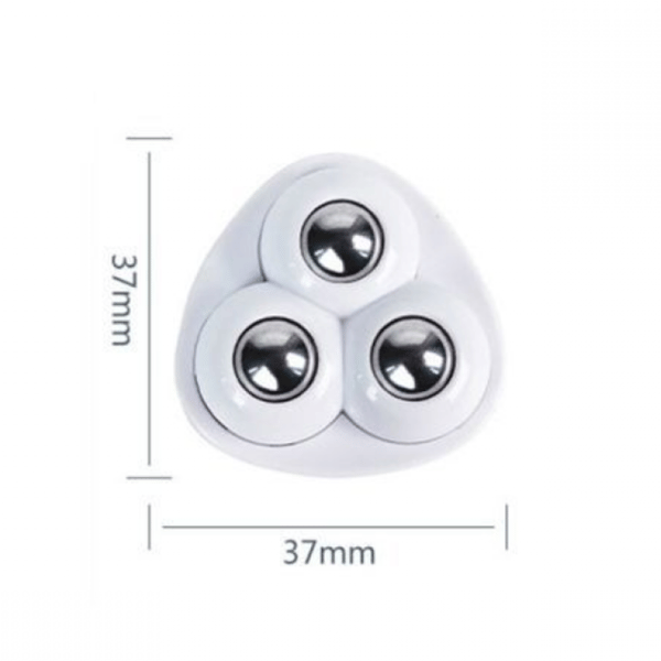 Sett med 20 mini kulemøbelhjul 360° svingbare hjul 3-stålkule design