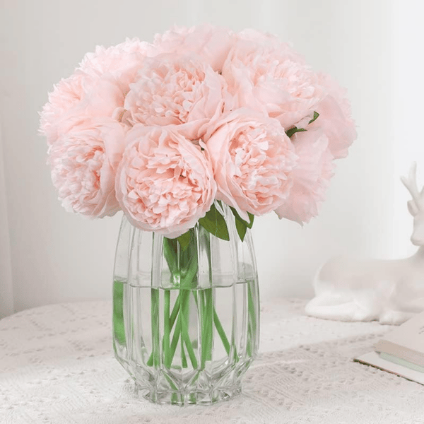 Kunstig peon, rosa, 1 bunt pink