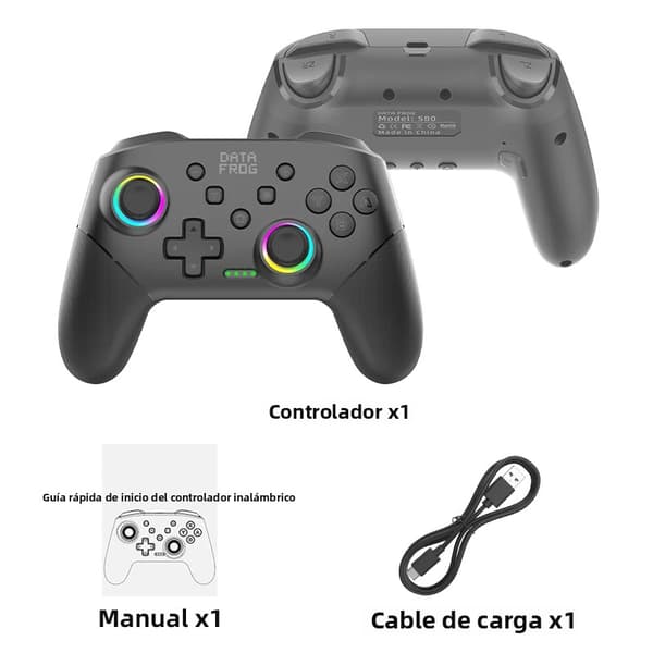 S80 Pro Trådløs Spillkontroller Kompatibel med Switch OLED / Lite og PC, Programmerbare Funksjoner, Bluetooth