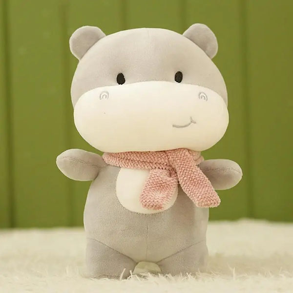 Plush Leksak Cartoon Hippo Fylld Djur Mjuk Leksak 23cm