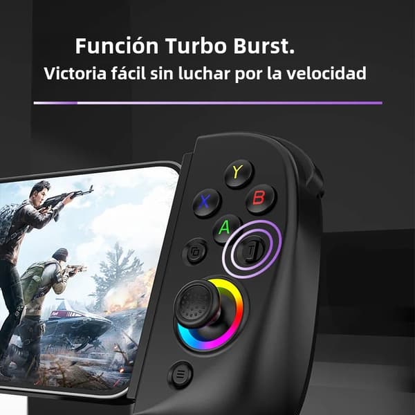 D8 Grå RGB Trådløs Tablet Controller Kompatibel med Switch, Android & iOS