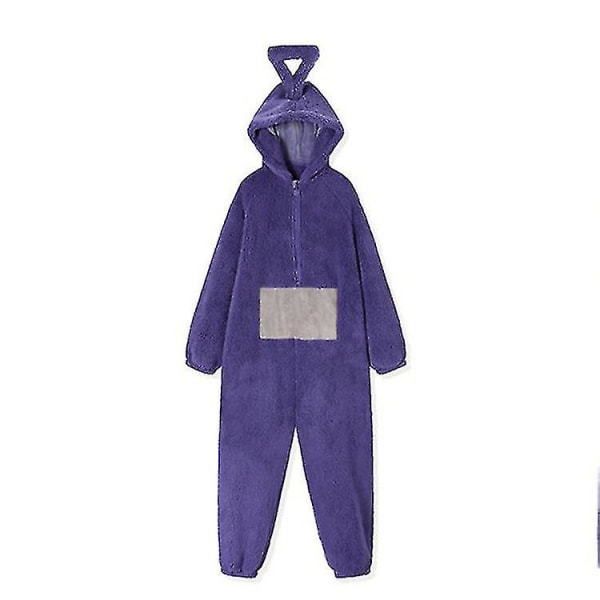 Teletubbies heldress pysjamas for voksne i tykk korallfleece Purple M