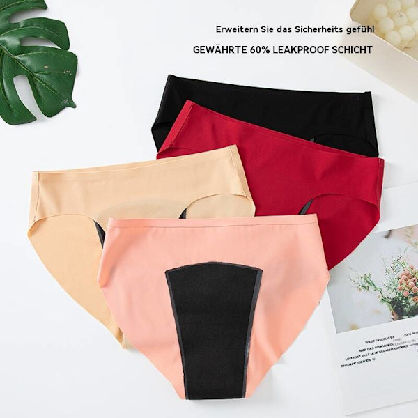 Svala och osynliga underkläder med fyra lager för maximal komfort, triangulära shorts, fyra stycken i ett set. L
