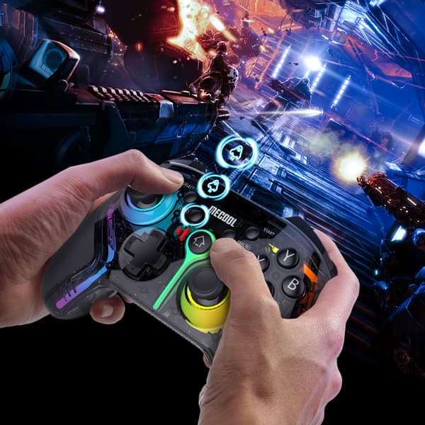GM1 Stil USB Trådløs Spillkontroller Kompatibel med PC, Android TV og Switch-stil Konsoller