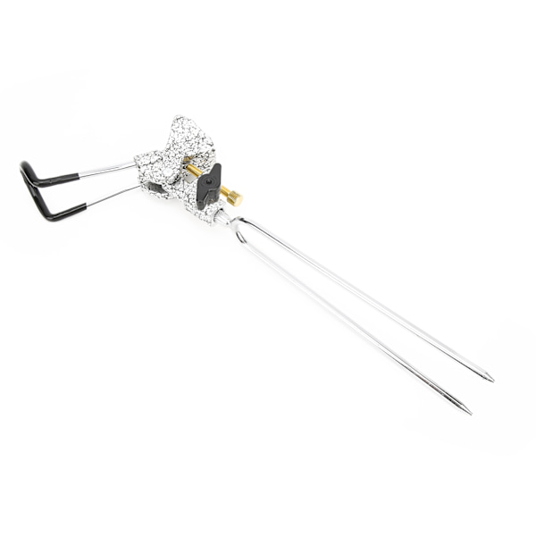 Fiskestang holder i rustfritt stål, roterbar 360°, justerbar, bakkeinnsatt stang, fiskestøtte