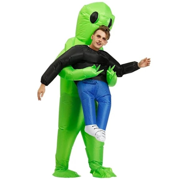 Børne Oppustelig Alien Kostume 120-140cm