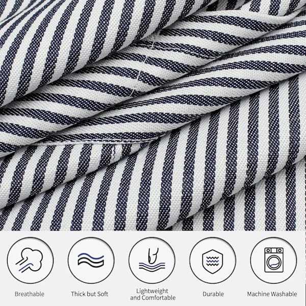 2-pack Köksförkläden, Justerbar Bib Mjuk Kockförkläde med 2 Fickor för Män Kvinnor Marinblå Navy Blue