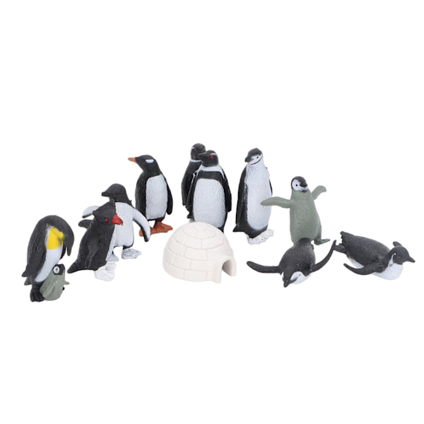 Simulerade marina djurdockor leksaker samlarobjekt miniatyr Antarktis pingvin set djur prydnader leksaker