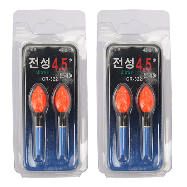 4-pack glödlampa flytande ljus nattfiske glödstick återanvändbar elektronisk fiskeboj röd Red