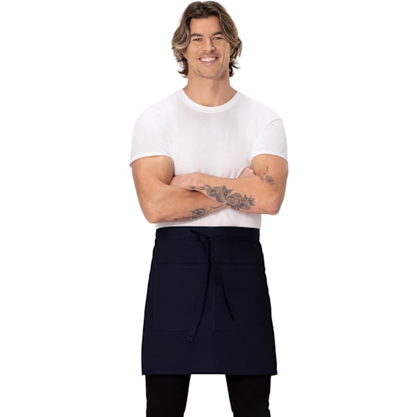 Unisex Halv Bistro Server Forklæde Navy