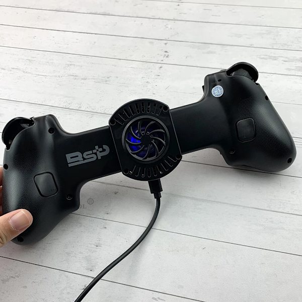 Hvid BSP D11S Udstræknings- og Kølende Spilcontroller, Kompatibel med Switch, Android, iOS, Tablet, PS3, PS4
