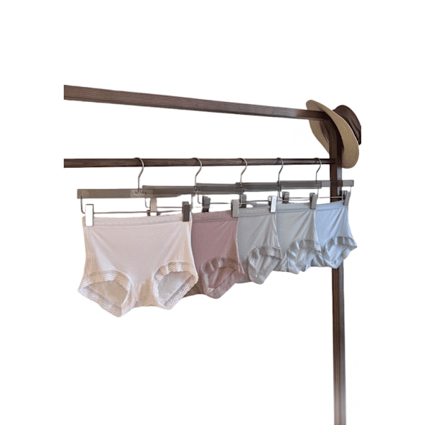 Sommar-underkläder i 5-pack, ultratunna, elastisk midja, bekväma att bära, behagliga, höghöjda, trekantsunderkläder, andningsbara. M