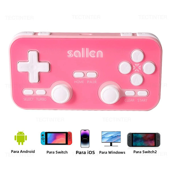 Grön Q103 Bluetooth Trådlös Spelkontroll, Kompatibel med Switch Style, PS3, iOS, Android, PC